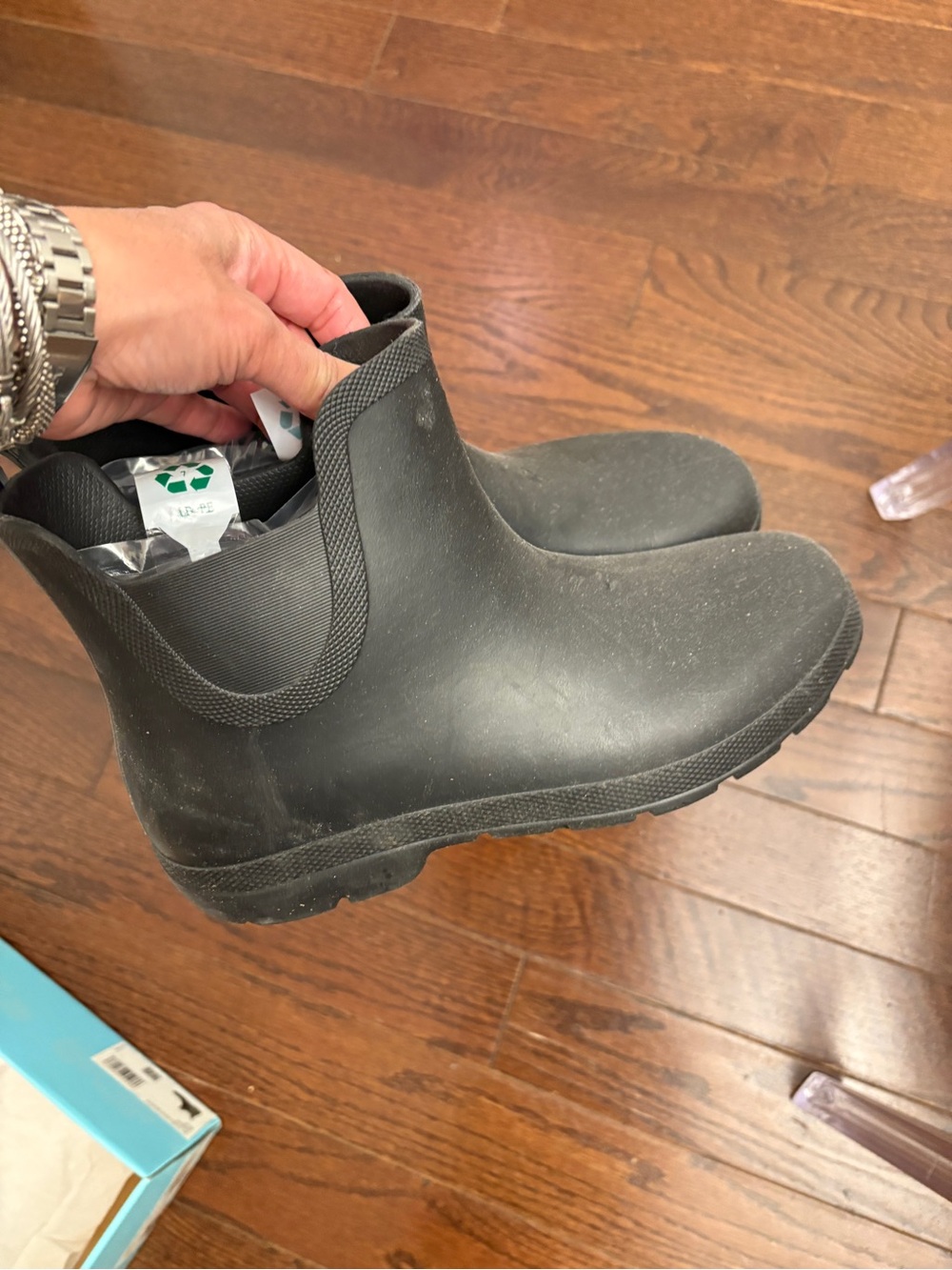 Totes Cirrus Black Chelsea Rain Boots